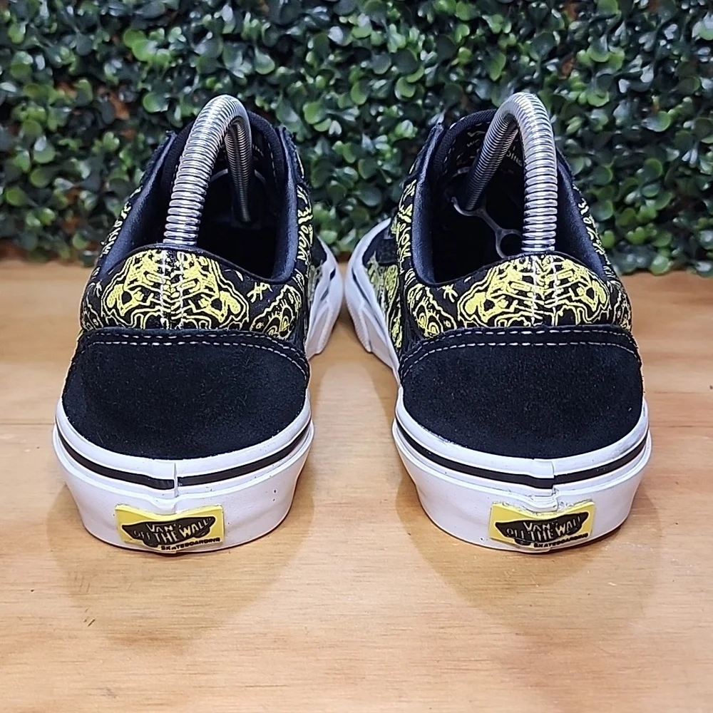 Vans SpongeBob Gigliotti Skate Shoe | Size: 6.5 Mens | Black & Yellow - Picture 4 of 8
